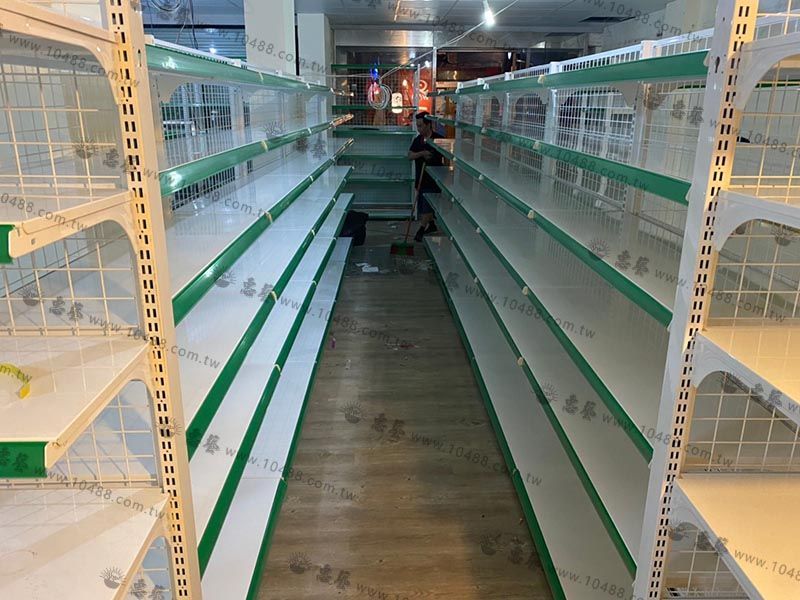 超市貨架+量販架-背網式(白色) 商品陳列架 賣場展示架規劃